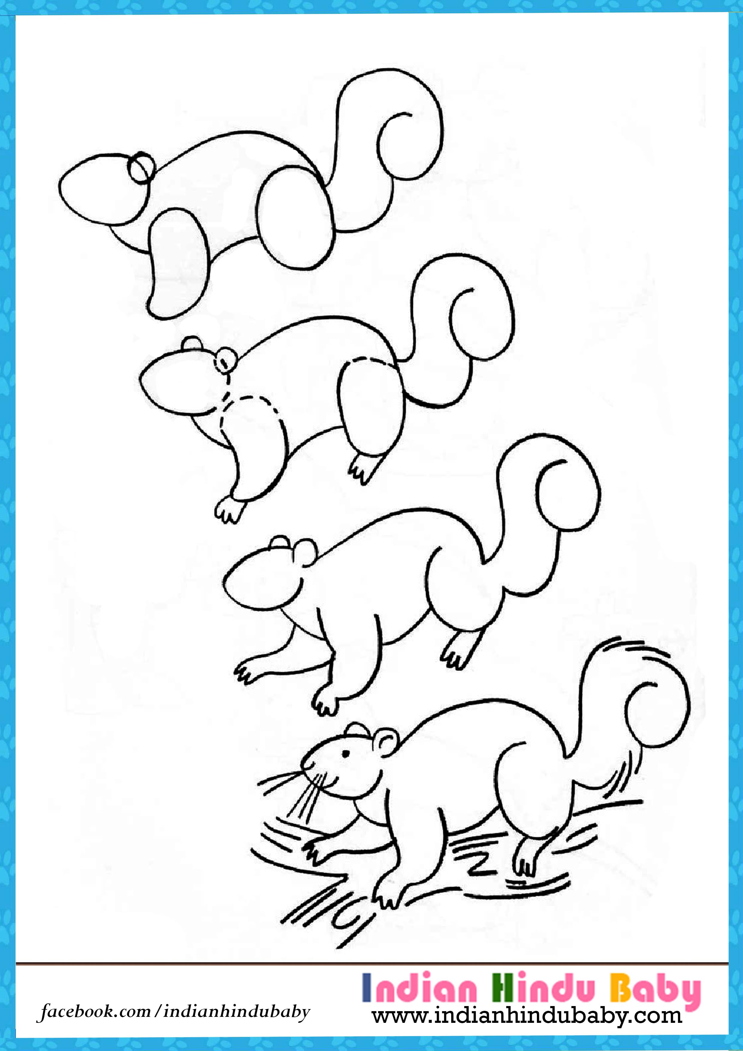 How to Draw a Squirrel (Art Projects for Kids) | Kids art projects, Squirrel  art, Squirrel coloring page